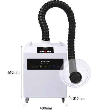 KNOKOO 220W Soldering Smoke Absorber FES220 Smoke Purifier welding plasma and laser cutting Engraving Printing Fume Extractor